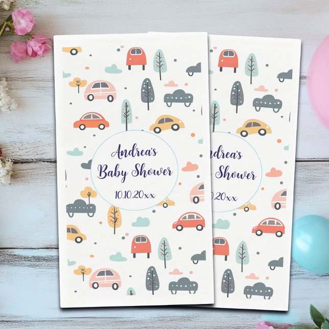 Boho Kinder Kinderwagen, Bäume & Wolken Muster Kin Serviette (Von Creator hochgeladen)