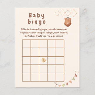Boho Kinderzimmer Baby Bingo Spiel.