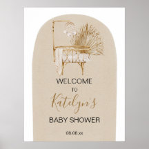 Boho Kinderzimmer Baby Dusche Begrüßungszeichen