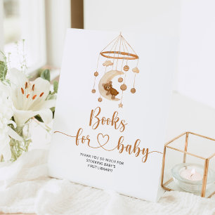 Boho Kinderzimmer Handbücher für Babys Sockelschild