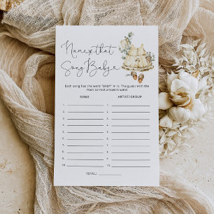 Boho Kinderzimmer Name das Lied Baby Dusche Spiel