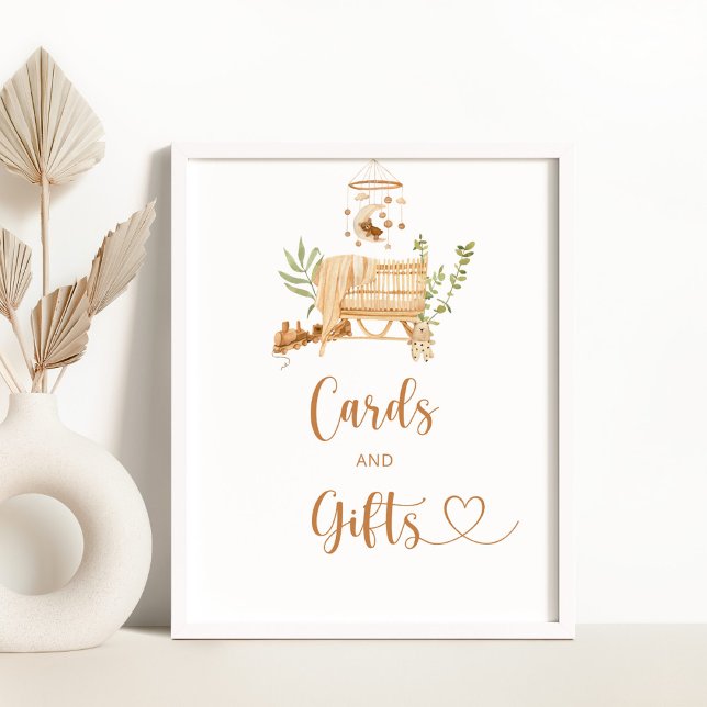 Boho Kinderzimmer trägt mobile Karten und Geschenk Poster (Von Creator hochgeladen)