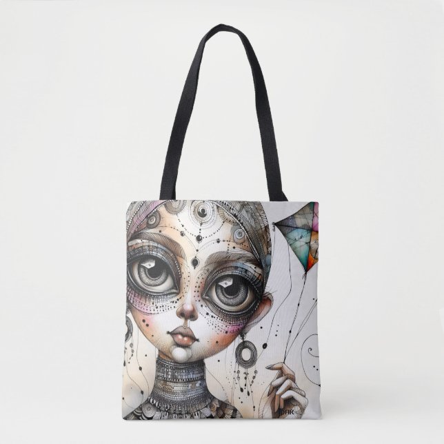 "Boho Kite" Tote Bag von DAKimage Tasche (Vorderseite)