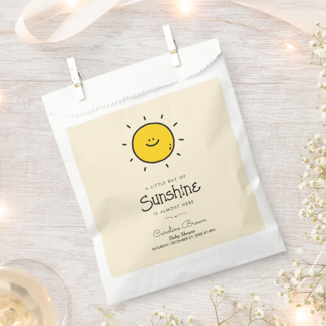 Boho kleiner Ray der Sonnenschein-Babydusche Geschenktütchen (Ausgeschnitten)