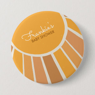 Boho Kleiner Sonnenschein Baby Shower Button