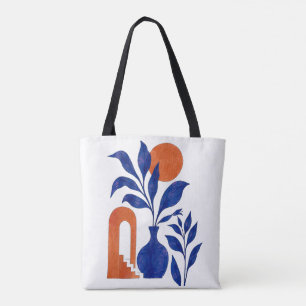 Boho-Kobaltblau-Vase Botanisch Tasche