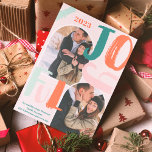 Boho kühn Drehbuch 2 Fotos BoyWeihnachten Feiertagskarte<br><div class="desc">Moderne boho fett Drehbuch 2 Fotos Bogen Joyful Christmas in fett boho grün,  Terracotta,  pink und aqua mit einem coolen Pinsel Skript. Fügen Sie 2 Ihrer Lieblings-Fotos hinzu.</div>