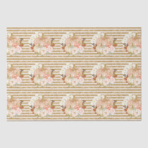 Boho Kürbis-Blume Glitzer Seidenpapier