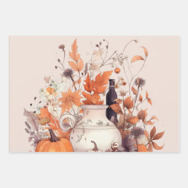 Boho Kürbis Fall Geschenkpapier Set