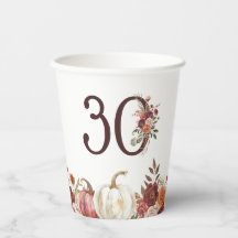 Boho-Kürbis-Herbstblüte 30. Geburtstag