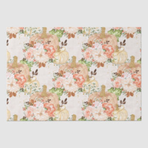 Boho-Kürbisblumen-Punkte Seidenpapier