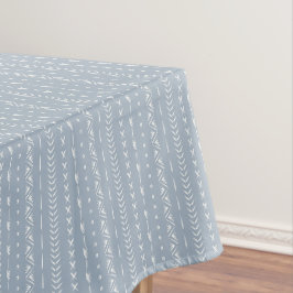 Boho-Küstenpfeil-Streifen geometrisch staubblau Tischdecke