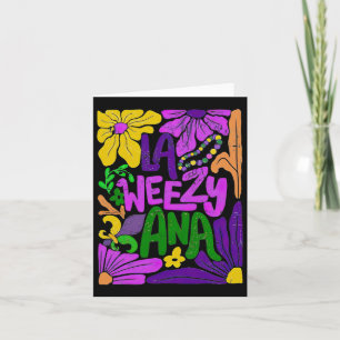 Boho La Weezy Ana Mardi Gras Coquette Bow Louisian Karte