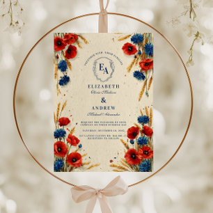 Boho Landschaft Sommerhochzeit Einladung