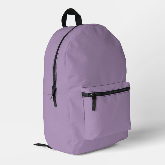 Boho Lavender Lila School Bedruckter Rucksack (Rückseitige Ecke links)