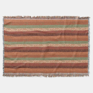 Boho Leaf Pattern Rustikale Wohngestaltung Decke