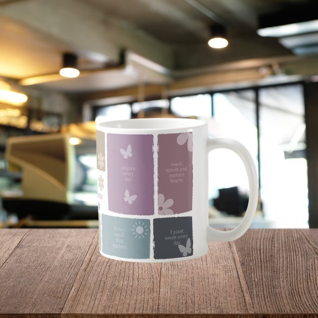 Boho Lehrer Geschenk mit Affirmations und Scrapboo Kaffeetasse (Von Creator hochgeladen)