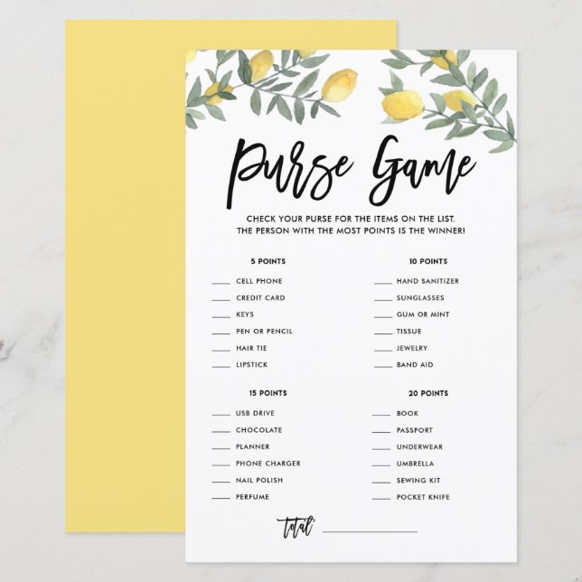 Boho Lemon Was ist in deinem Brautparty? (Vorne/Hinten)