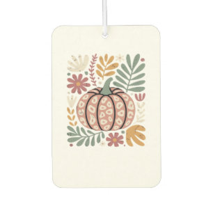 Boho-Leopard-Kürbis-Herbst � Retro-Herbstflorales Autolufterfrischer