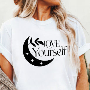 Boho Lieb Dich Selbst Halbmond Inspirierend  Tri-Blend Shirt