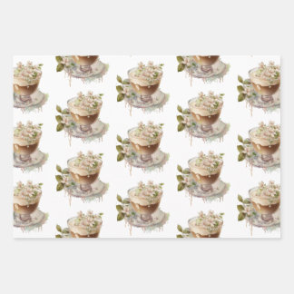 Boho Liebe bricht Blumenbrunch Brautparty Brunch Geschenkpapier Set