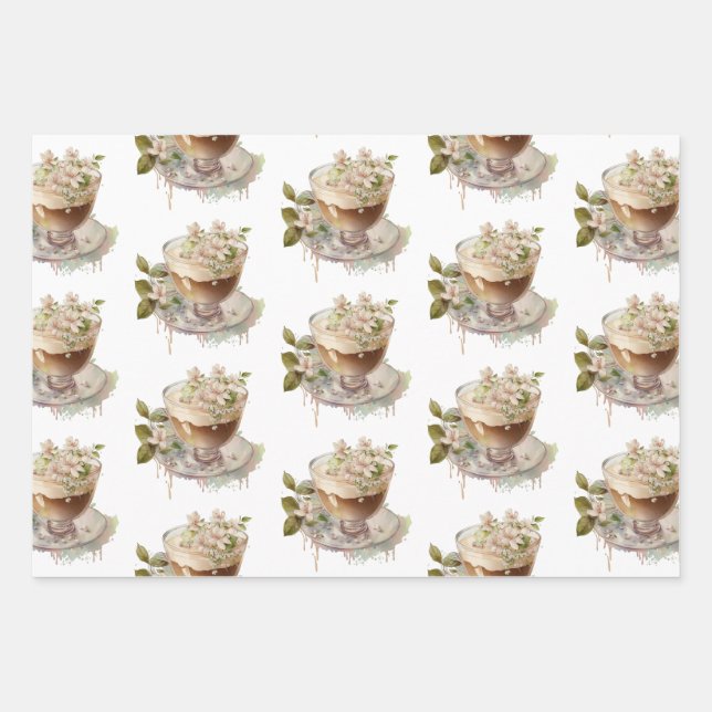 Boho Liebe bricht Blumenbrunch Brautparty Brunch Geschenkpapier Set (Vorderseite)