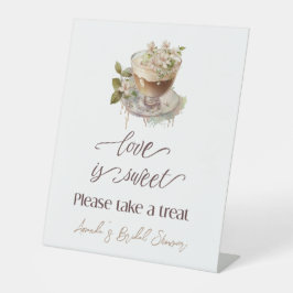Boho Liebe bricht Blumenbrunch Brautparty Brunch Sockelschild