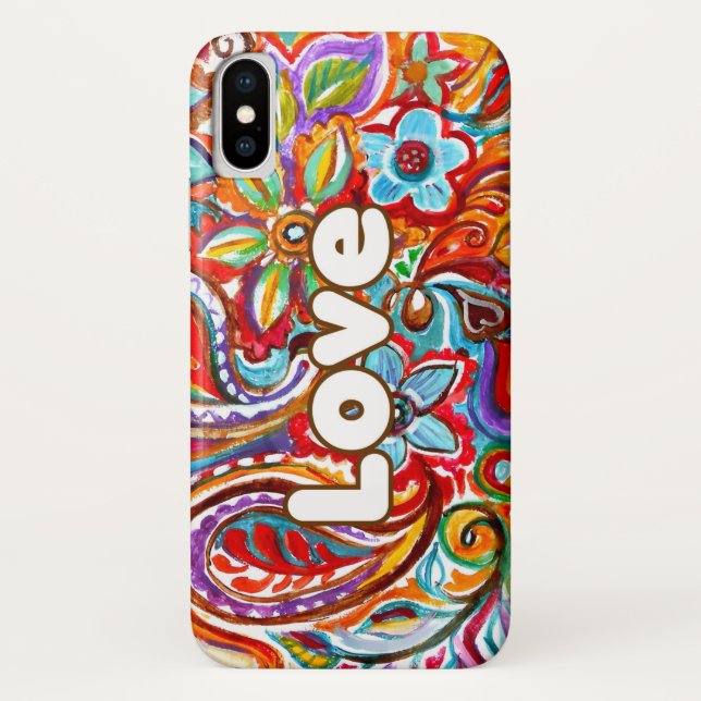 Boho Liebe Case-Mate iPhone Hülle (Rückseite)