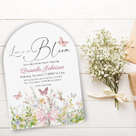 Boho Liebe in Boom Wildblume Bow Brautparty Einladung