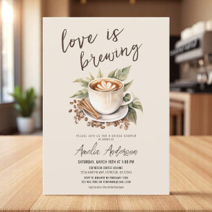 Boho Liebe ist das Brechen Coffee Brautparty Einladung