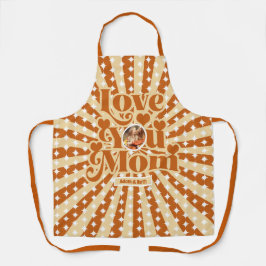 Boho Liebe Sie Mama Personalisiert Foto Mütter Tag Schürze