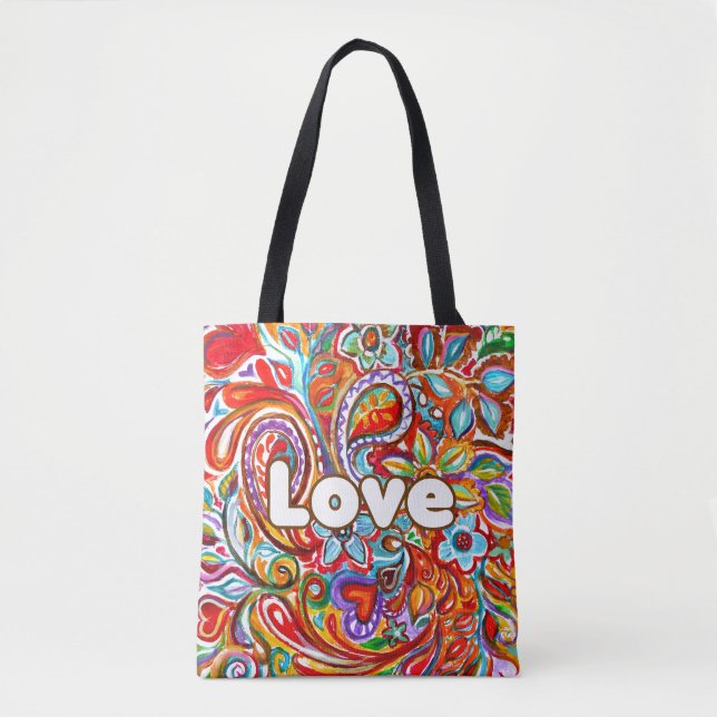 Boho Liebe Tasche (Vorderseite)