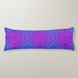 Boho Lila Blue Green Reversible Body Pillow Seitenschläferkissen