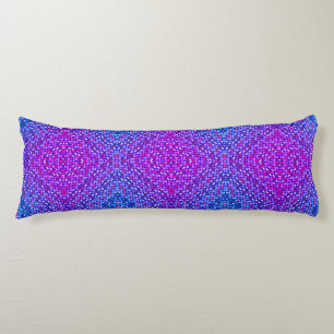 Boho Lila Blue Green Reversible Body Pillow Seitenschläferkissen