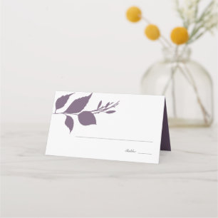 Boho Lila Foliage Wedding Platzkarte