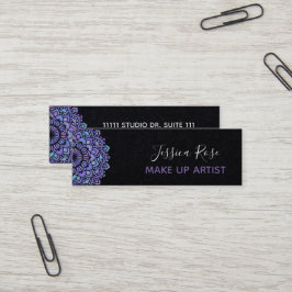 Boho Lila Mandala bilde Künstler aus Mini Visitenkarte
