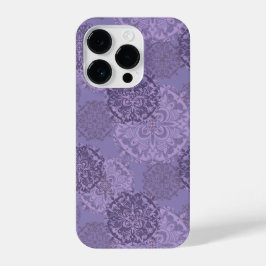 Boho Lila Mandalas iPhone 14 Plus Fall iPhone 14 Pro Hülle