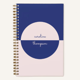 Boho Lila Pink Form & Name Notizbuch