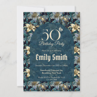 Boho Lilies Petal Kids’ Birthday Einladung