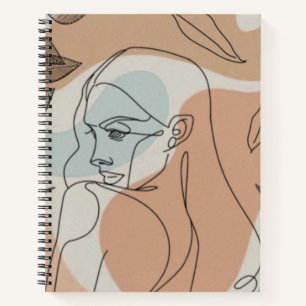 Boho Line Art Notizbuch