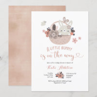 Boho Little Bunny ist auf dem Weg Baby Shower