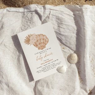 Boho Little Mermaid ist auf dem Weg zur Babydusche Einladung