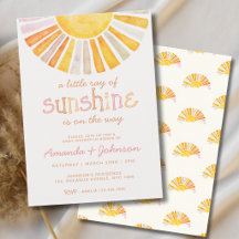 Boho Little Ray of Sunshine Babyparty