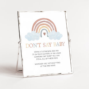 Boho Little Ray of Sunshine Don't Say Baby Schild