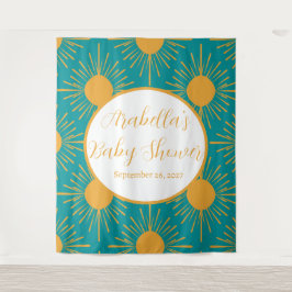 Boho Little Ray of Sunshine | Moderne Sonnendusche Wandteppich