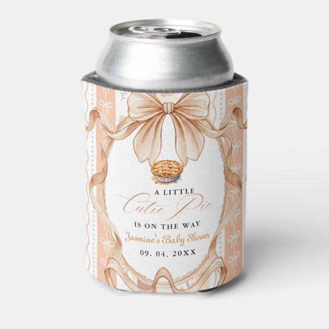 Boho Little Süsse Pie Erntedank Babydusche Dosenkühler (Kanne Rückseite)