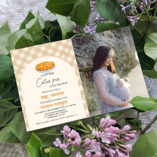 Boho Little Süsse Pie Erntedank Babydusche Einladung
