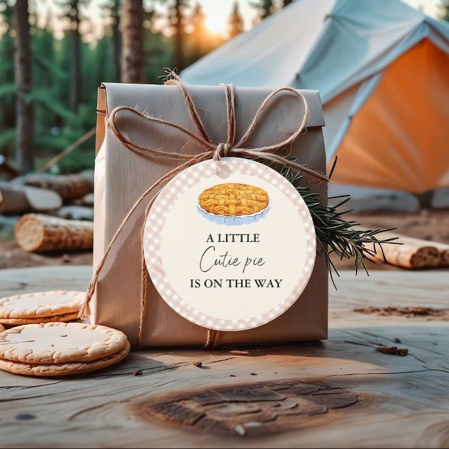 Boho Little Süsse Pie Erntedank Babydusche Geschenkanhänger (Von Creator hochgeladen)