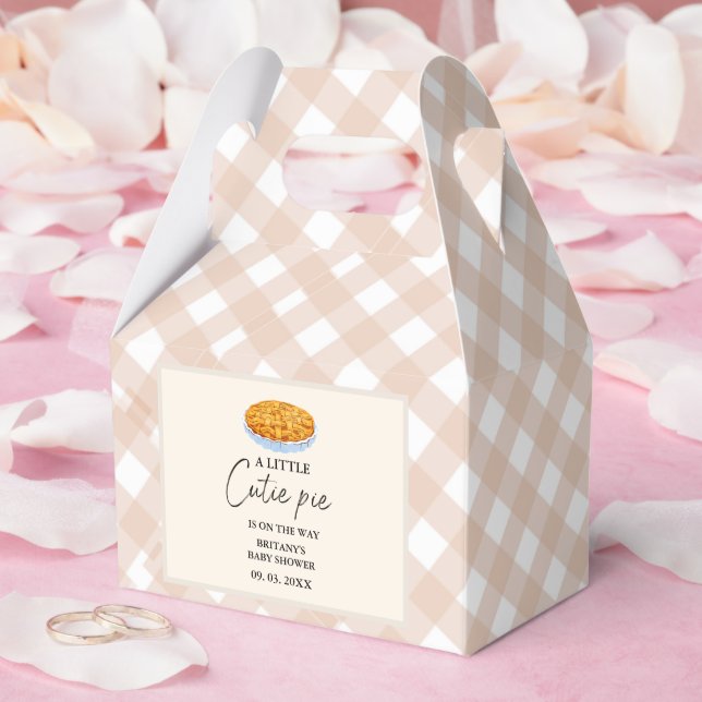 Boho Little Süsse Pie Erntedank Babydusche Geschenkschachtel (Hochzeit)