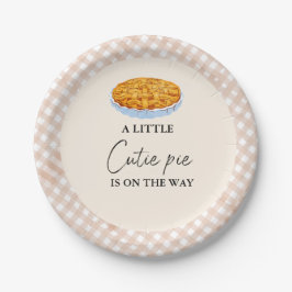 Boho Little Süsse Pie Erntedank Babydusche Pappteller